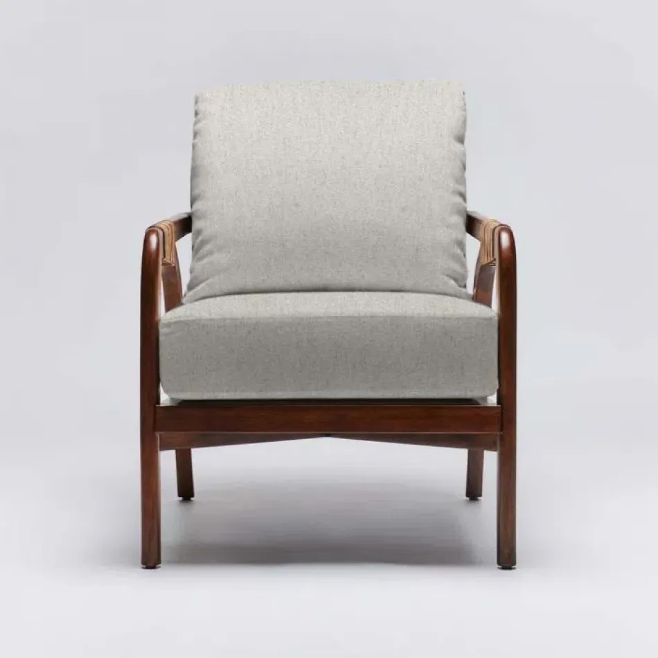 Delray Lounge Chair Chestnut/Fog