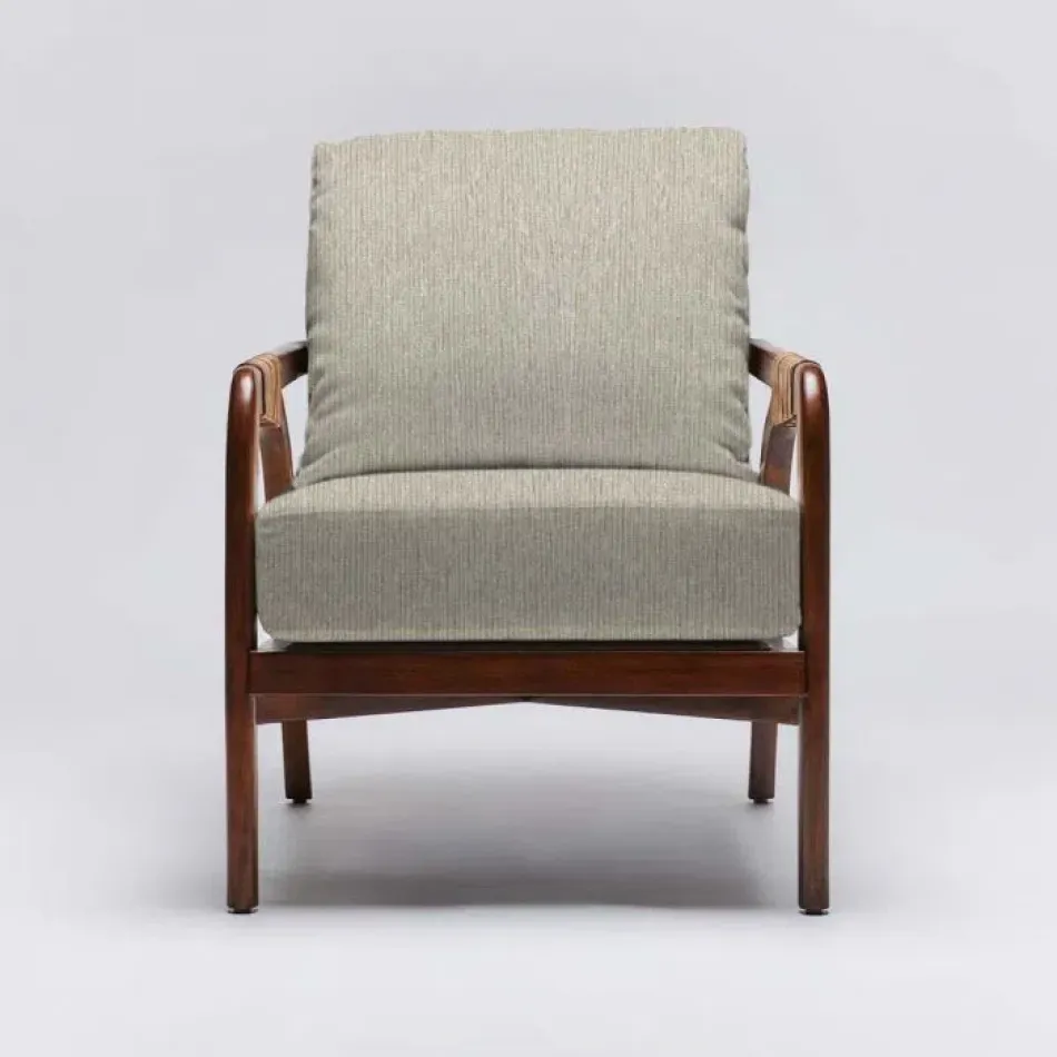 Delray Lounge Chair Chestnut/Straw