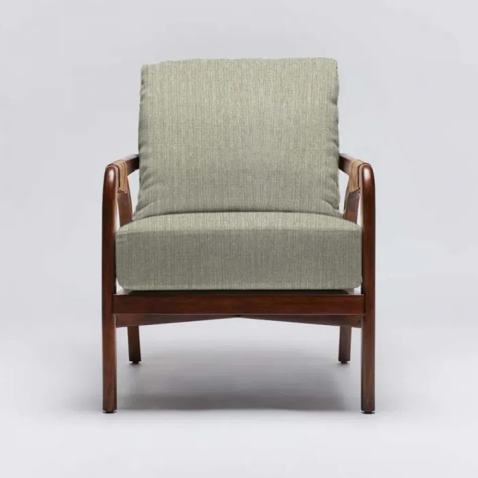 Delray Lounge Chair Chestnut/Fern