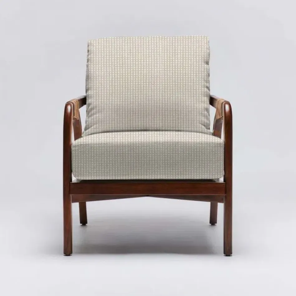 Delray Lounge Chair Chestnut/Natural Cream