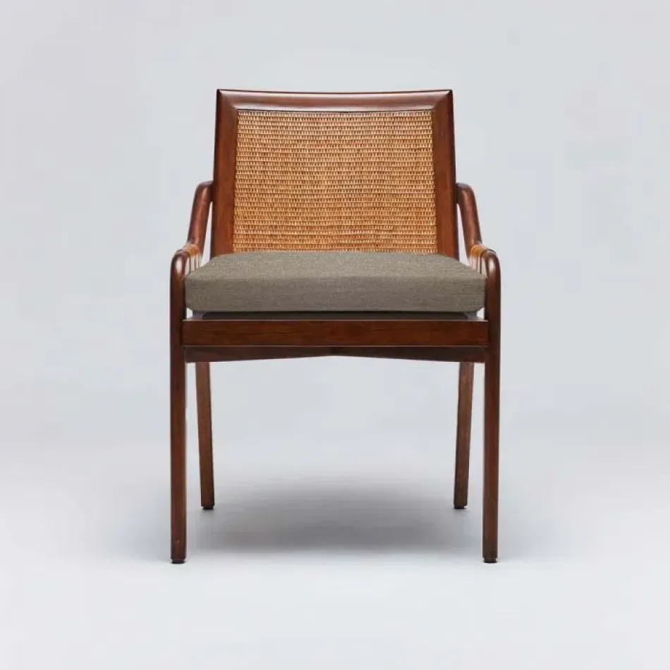 Delray Side Chair Chestnut/Pebble