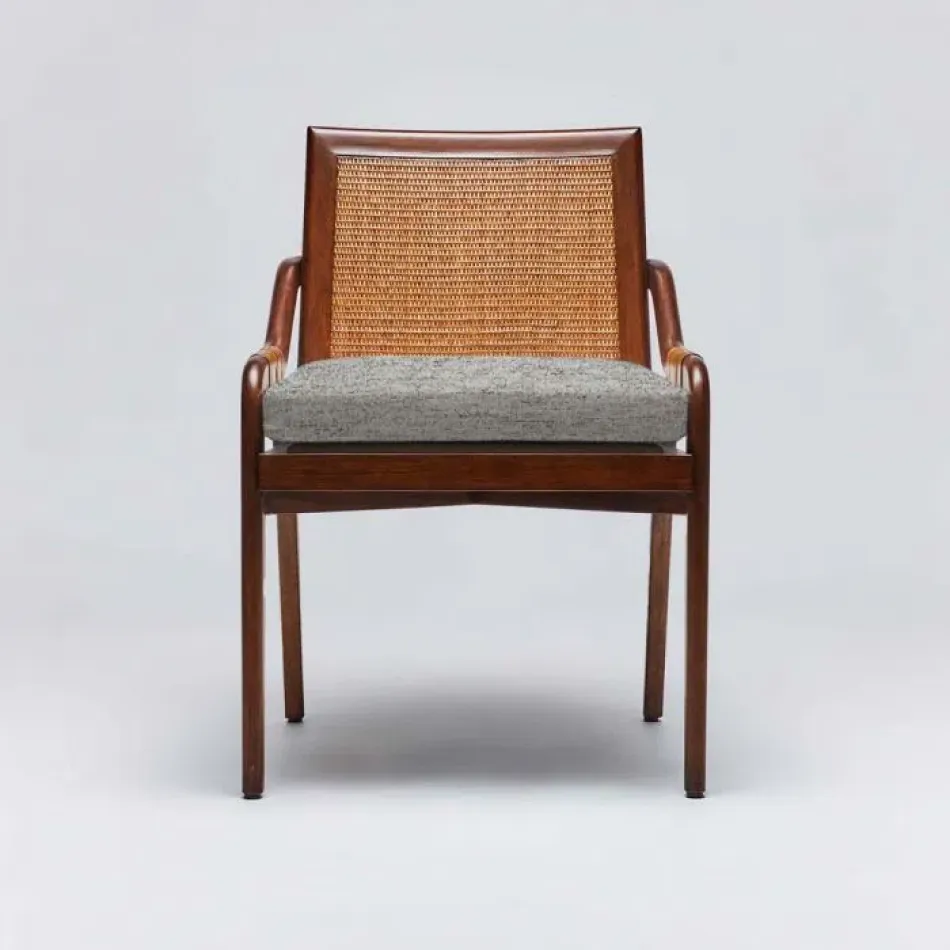 Delray Side Chair Chestnut/Jade