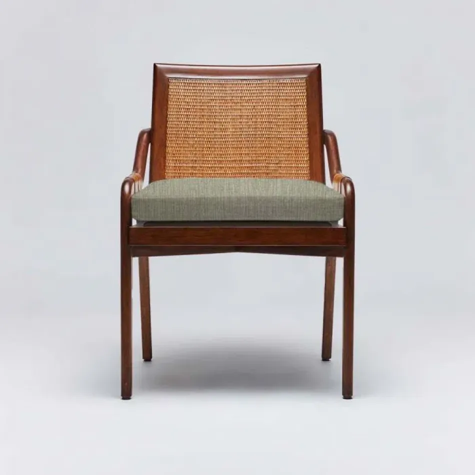 Delray Side Chair Chestnut/Fern