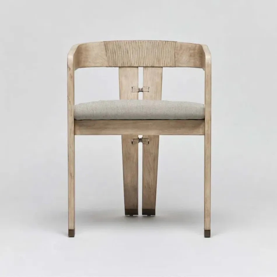 Maryl III Dining Chair Washed White/Hemp
