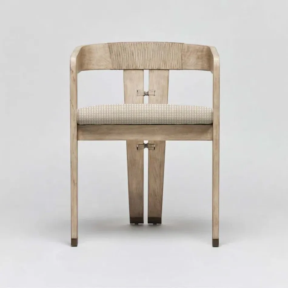 Maryl III Dining Chair Washed White/Natural Cream