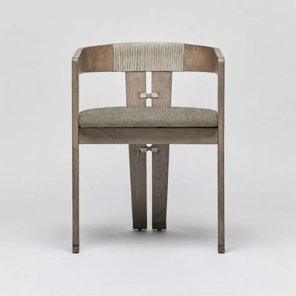 Maryl III Dining Chair Washed Grey/Moss