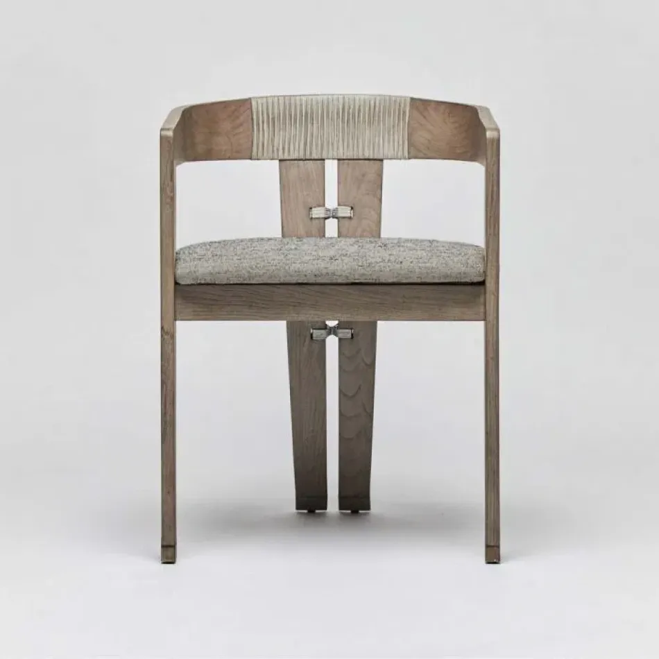 Maryl III Dining Chair Washed Grey/Jade