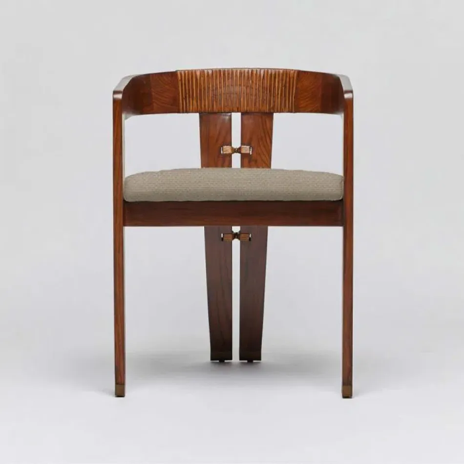 Maryl III Dining Chair Chestnut/Sisal