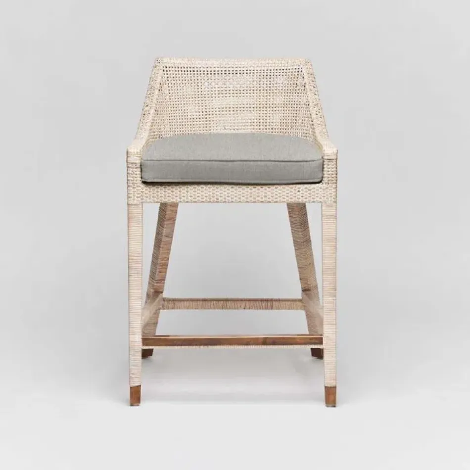 Boca Counter Stool White Wash/Hemp