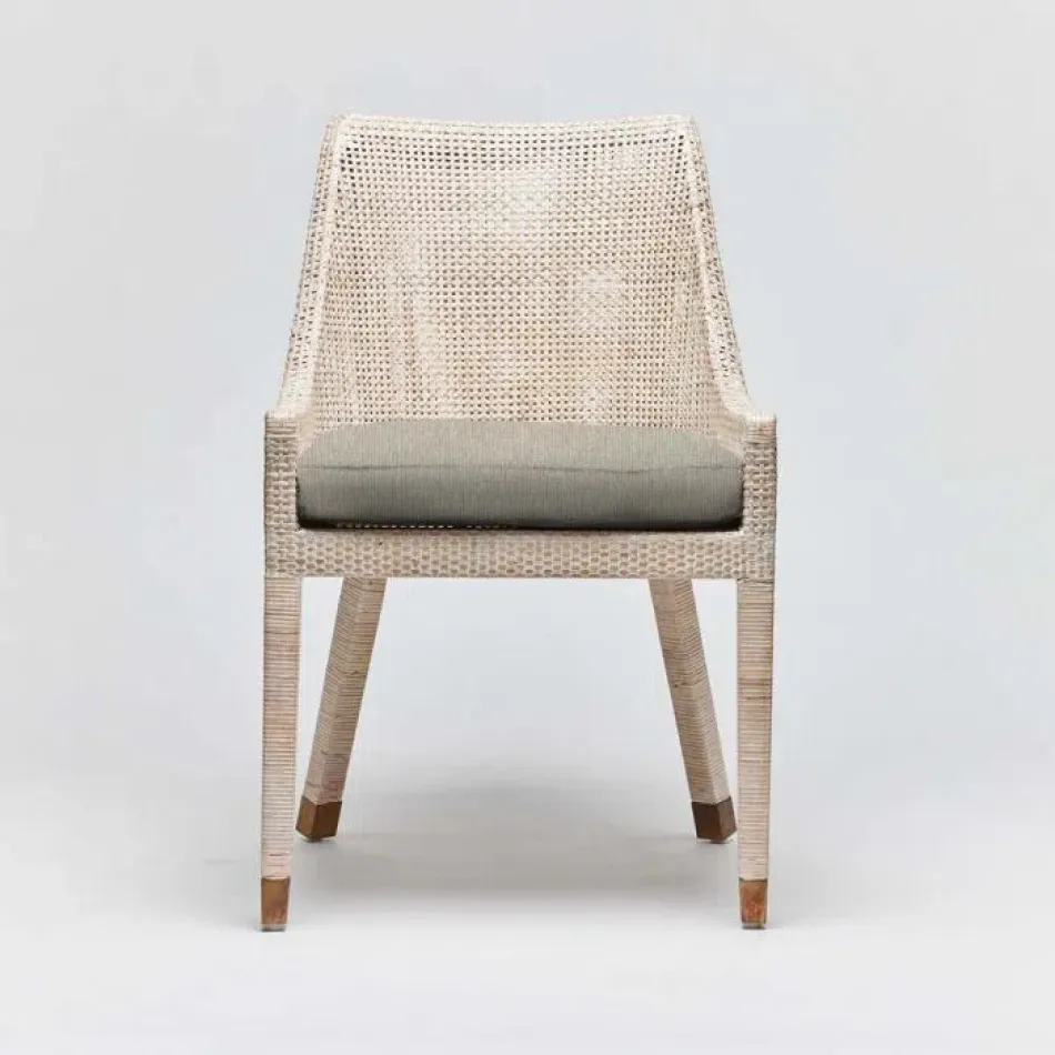 Boca Dining Chair White Wash/Straw