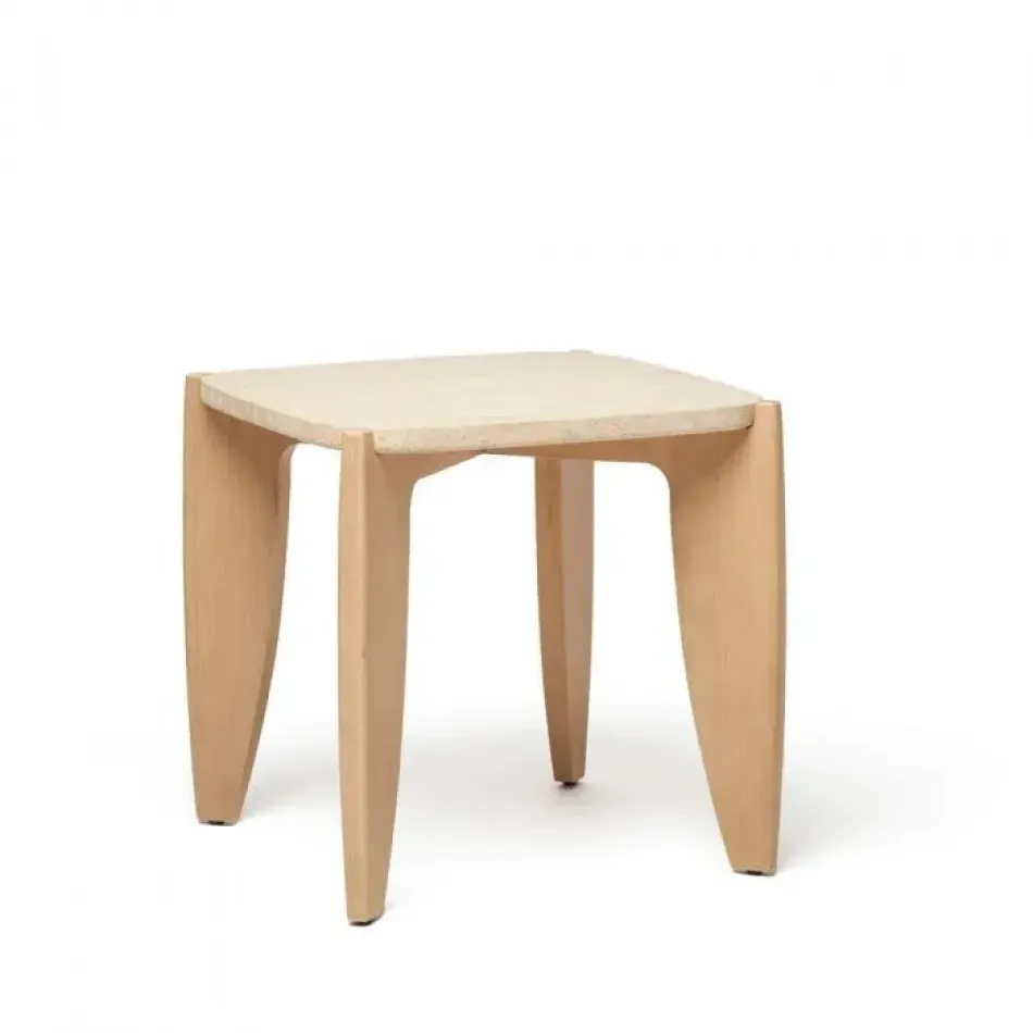 Rocco Side Table - Travertine