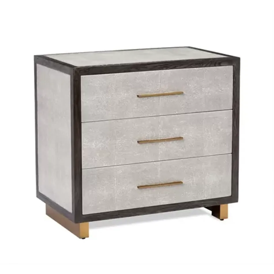 Maia Bedside Chest Shagreen