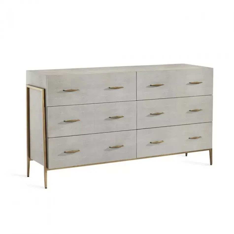 Morand 6 Drawer Chest, Shagreen