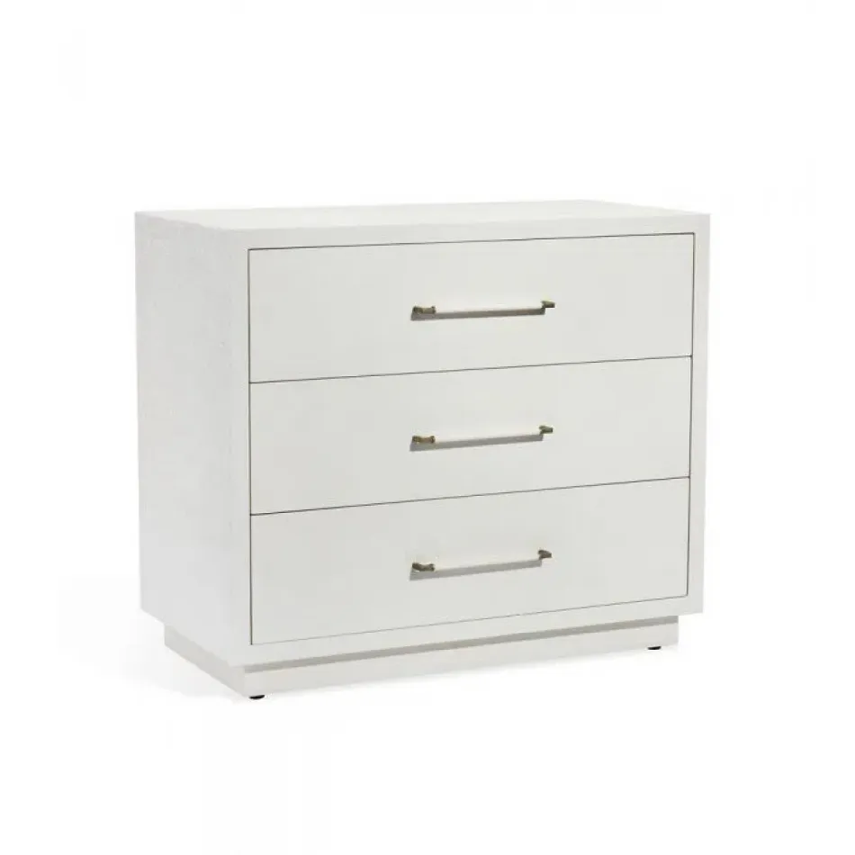 Taylor 3 Drawer Chest, White