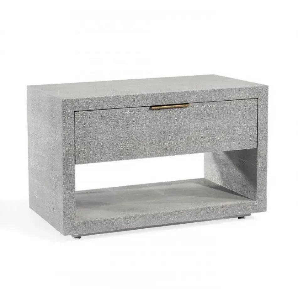 Montaigne Bedside Chest, Shagreen