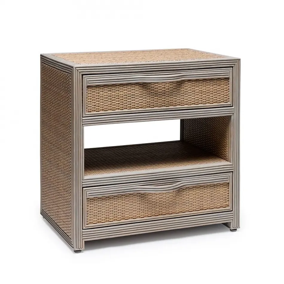 Melbourne Bedside Chest, Grey Wash