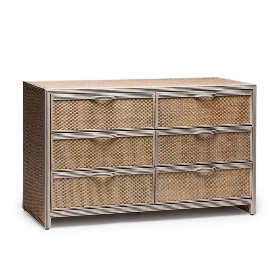 Melbourne 6 Drawer Chest, Grey Wash