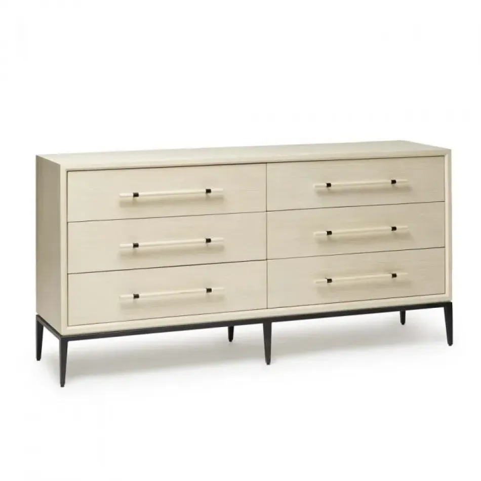 Burton 6 Drawer Chest - Parchment