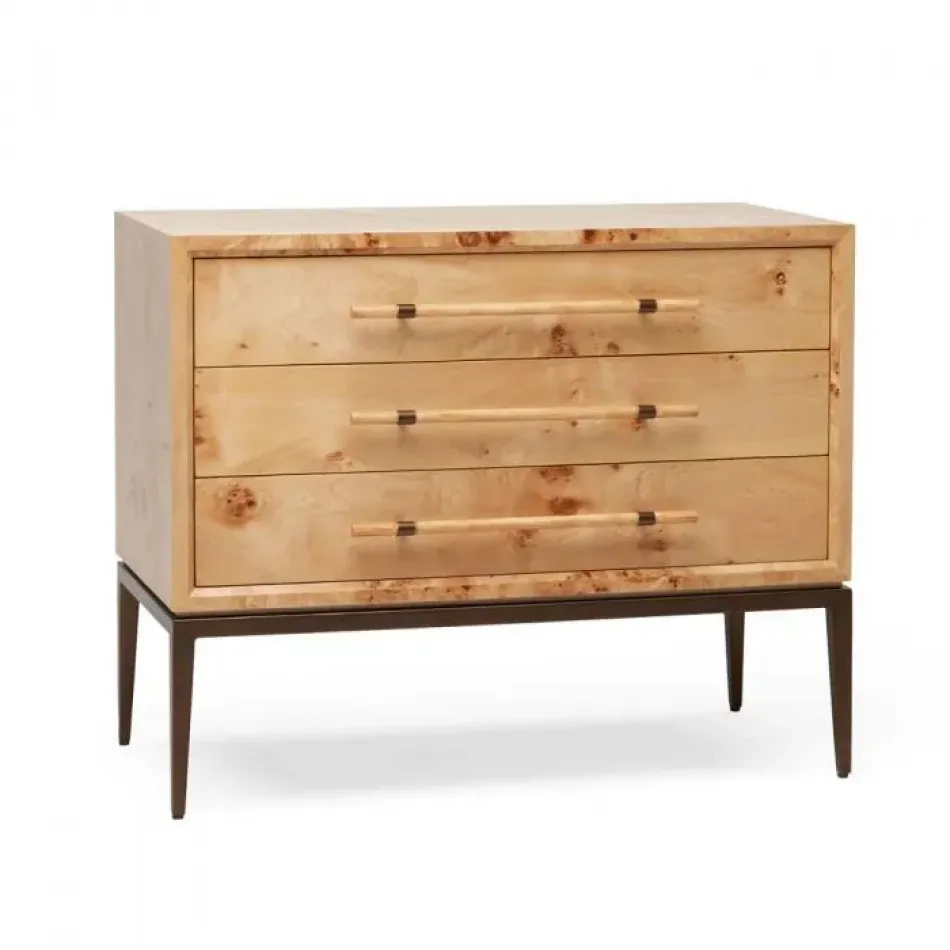 Burton 3 Drawer Bedside - Canyon