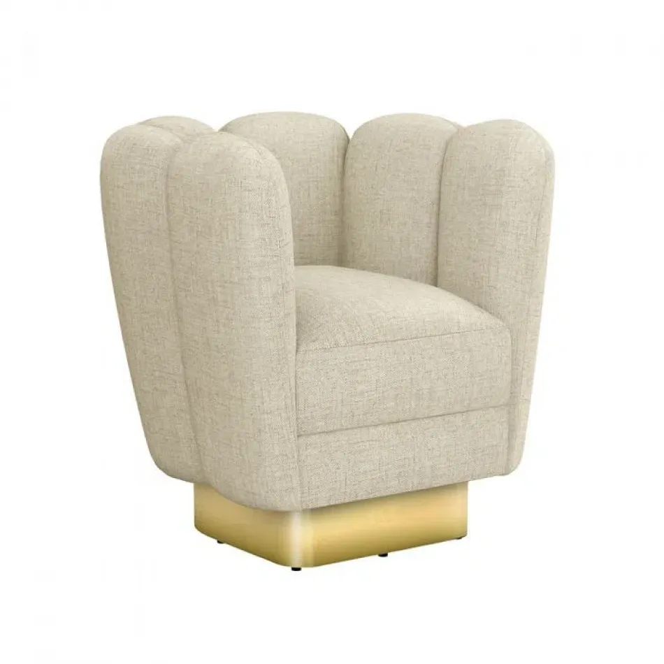 Gallery Swivel Chair Brass, Bluff