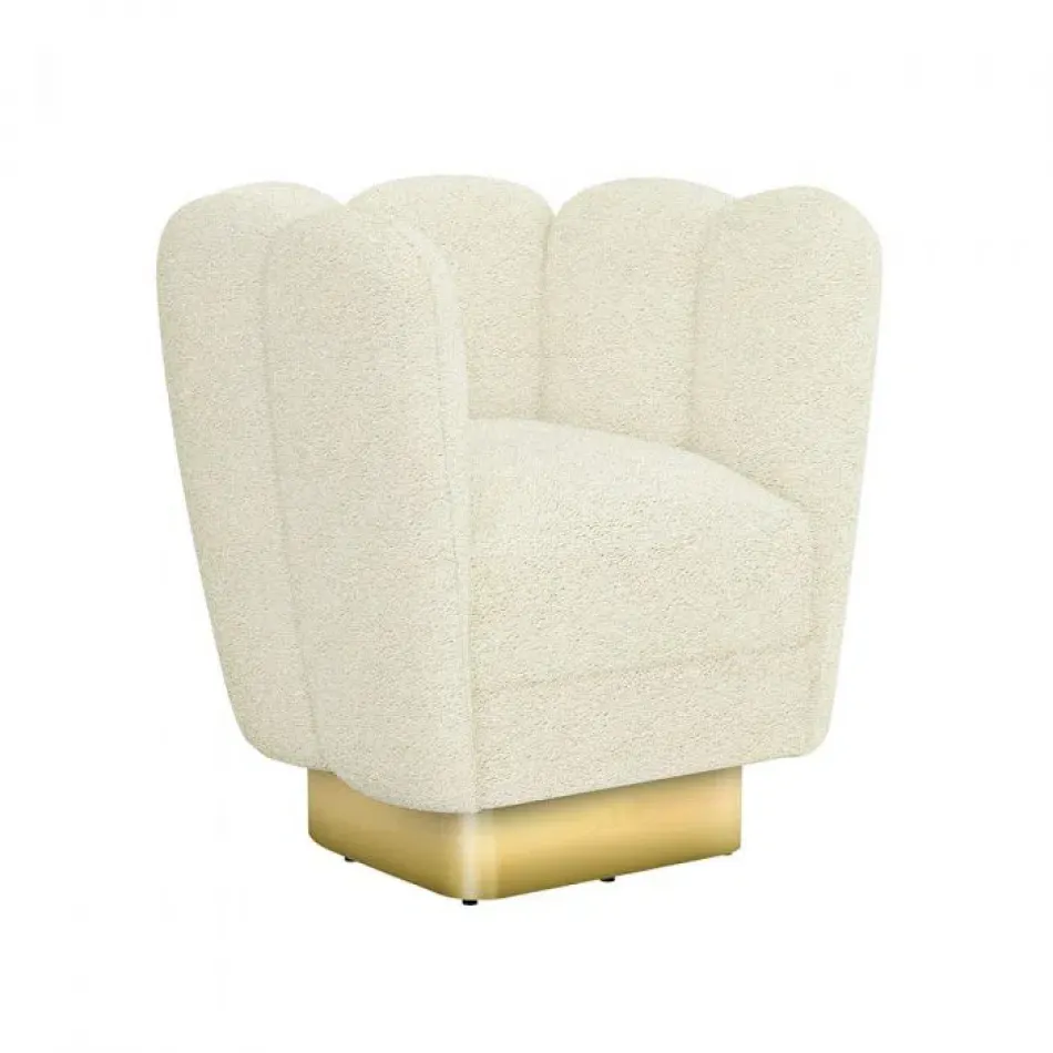 Gallery Swivel Chair Brass, Down