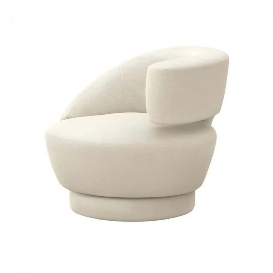 Arabella Right Swivel Chair, Pure