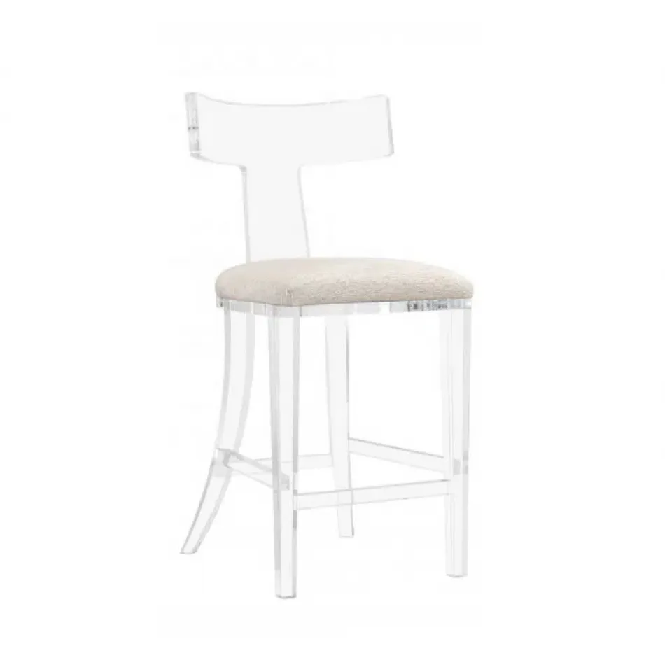 Tristan Acrylic Counter Stool, Drift