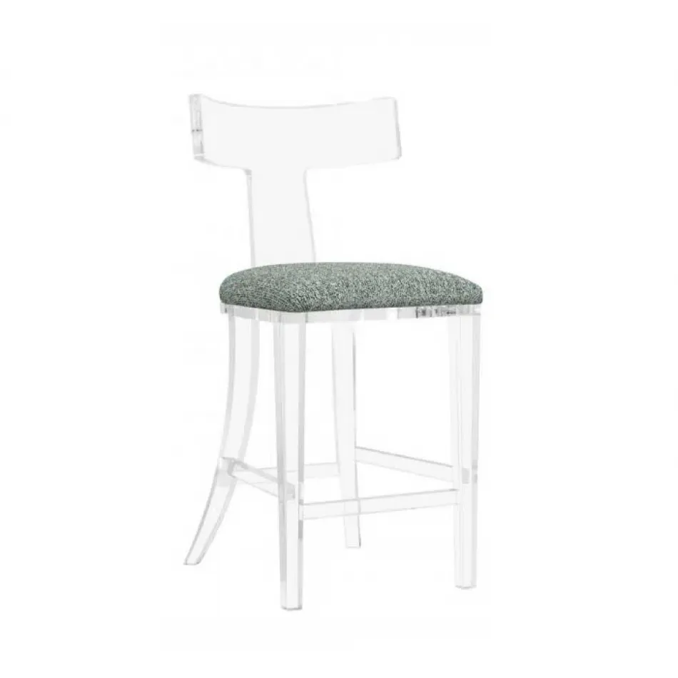 Tristan Acrylic Counter Stool, Pool