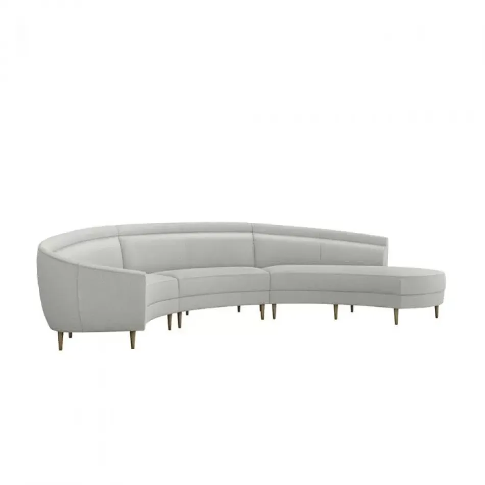 Capri Right Chaise Sectional, Fresco