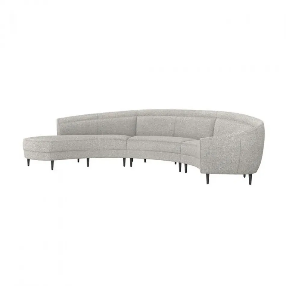 Capri Left Chaise Sectional, Rock