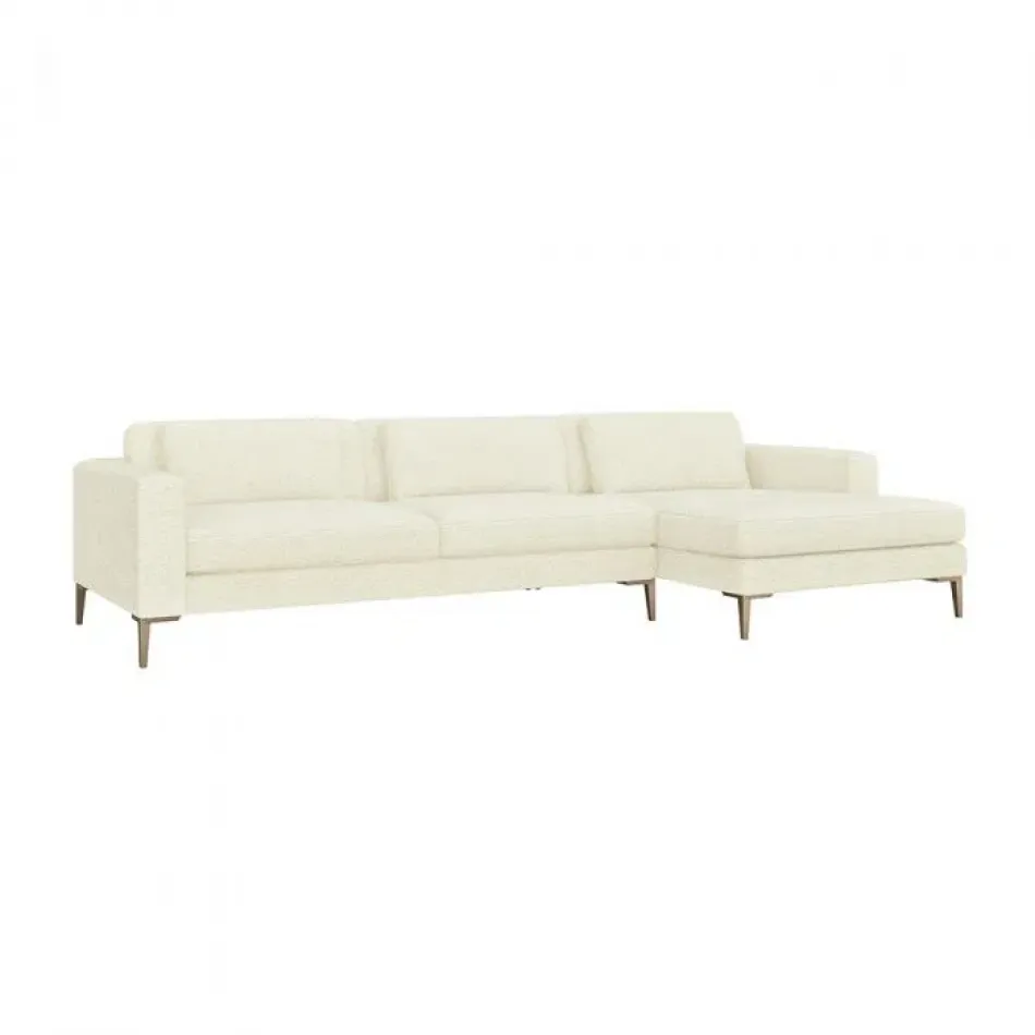 Izzy Right Chaise Sectional, Down