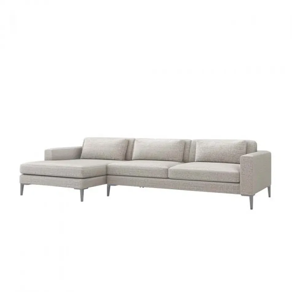 Izzy Left Chaise Sectional, Storm
