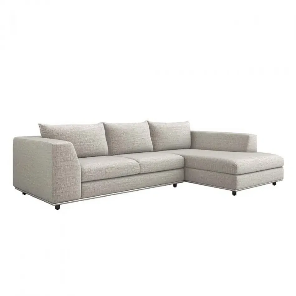 Comodo Left Chaise Sectional, Storm