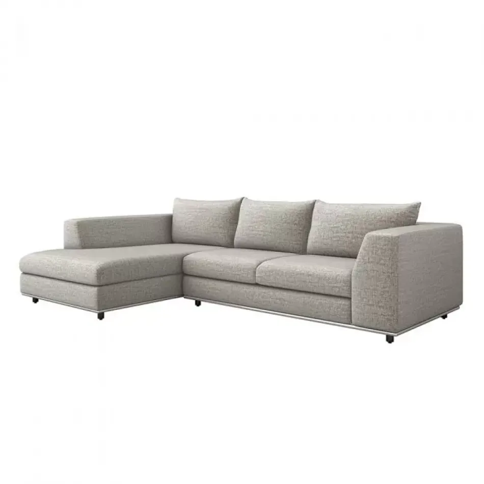 Comodo Left Chaise Sectional, Feather
