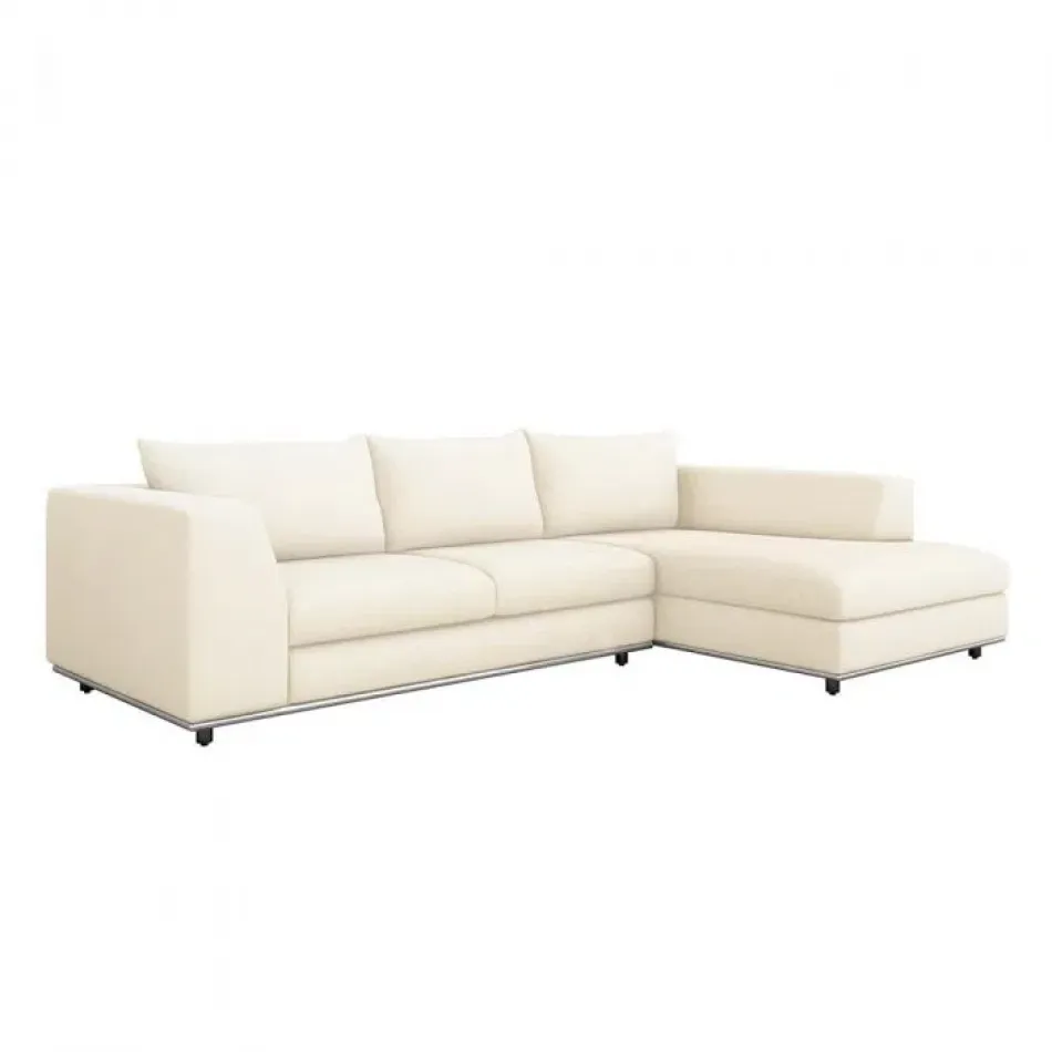 Comodo Right Chaise Sectional, Pure