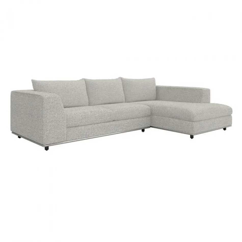 Comodo Right Chaise Sectional, Rock