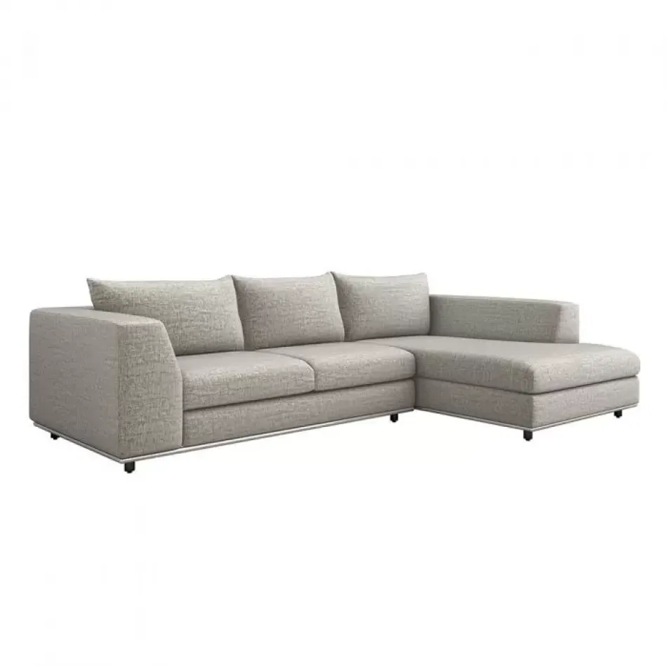Comodo Right Chaise Sectional, Feather