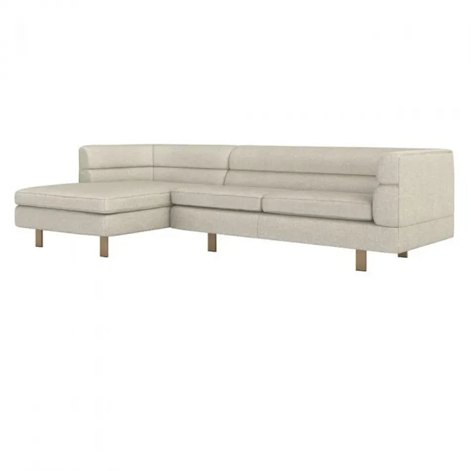 Ornette Left Chaise Sectional, Wheat