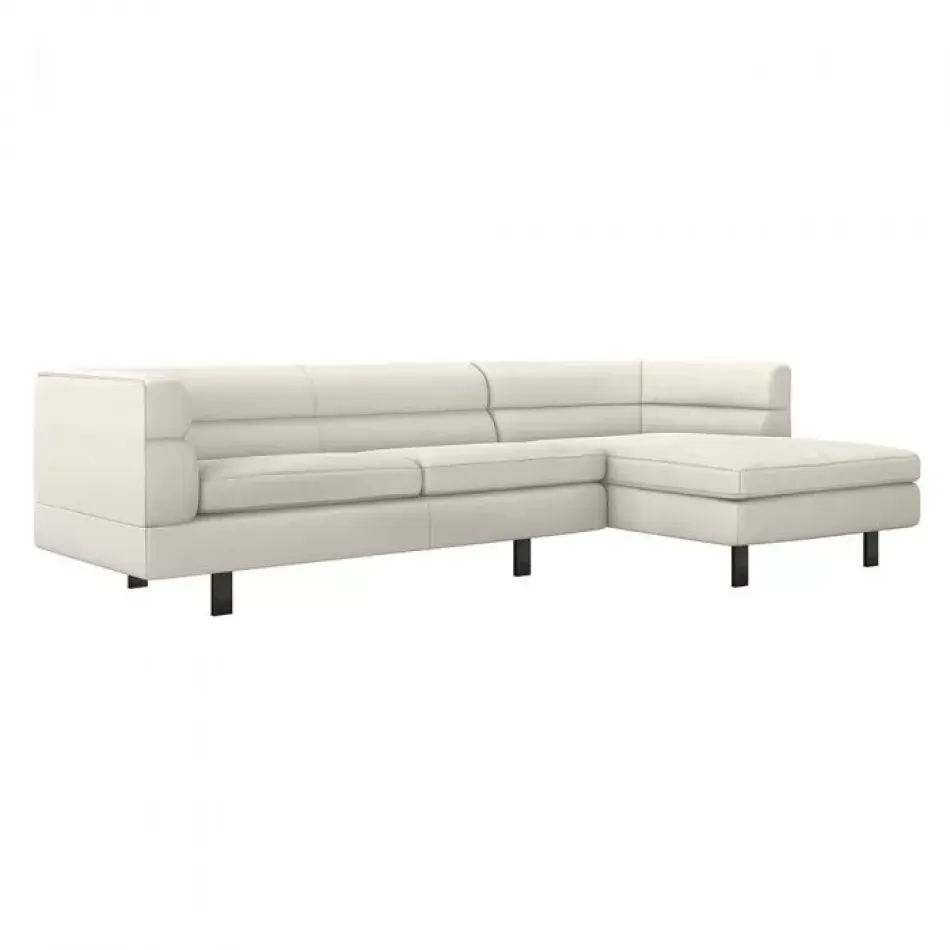 Ornette Right Chaise Sectional, Pearl