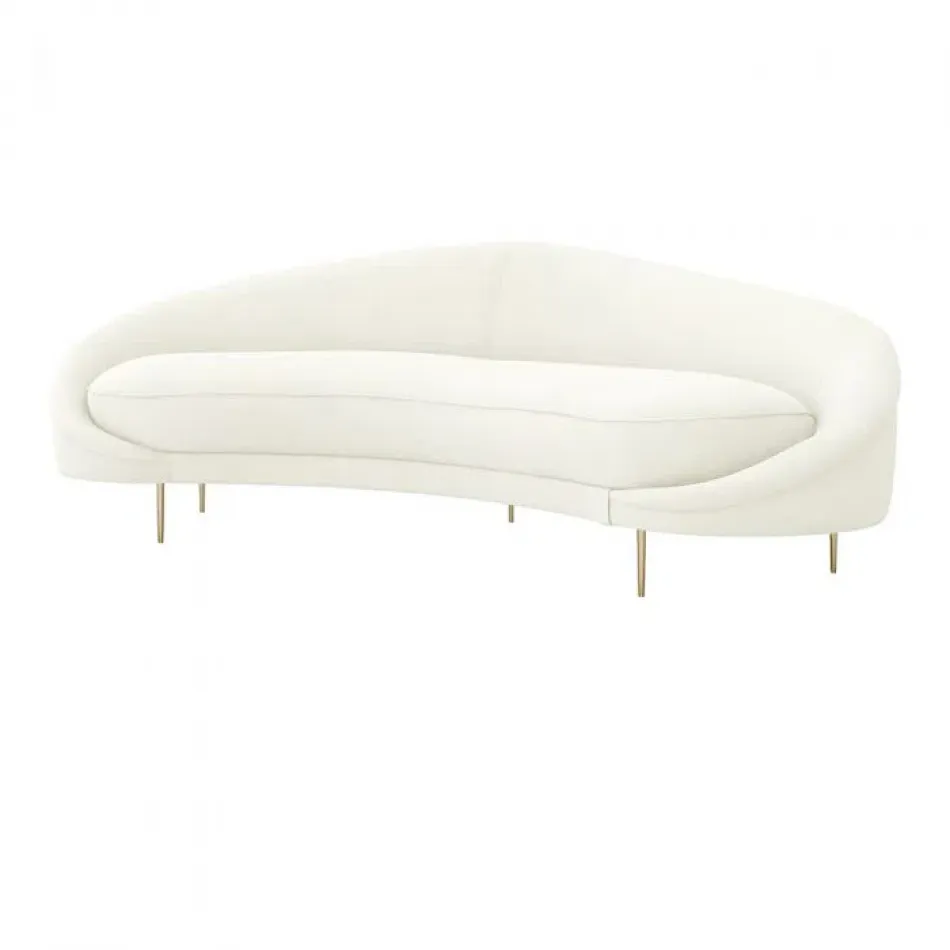 Ava Left Sofa, Pure
