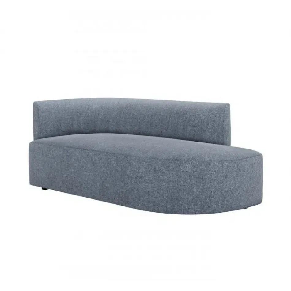 Martine Left Chaise, Azure