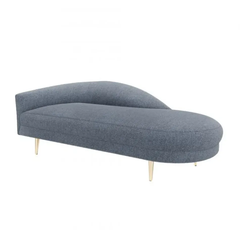 Gisella Left Chaise, Azure