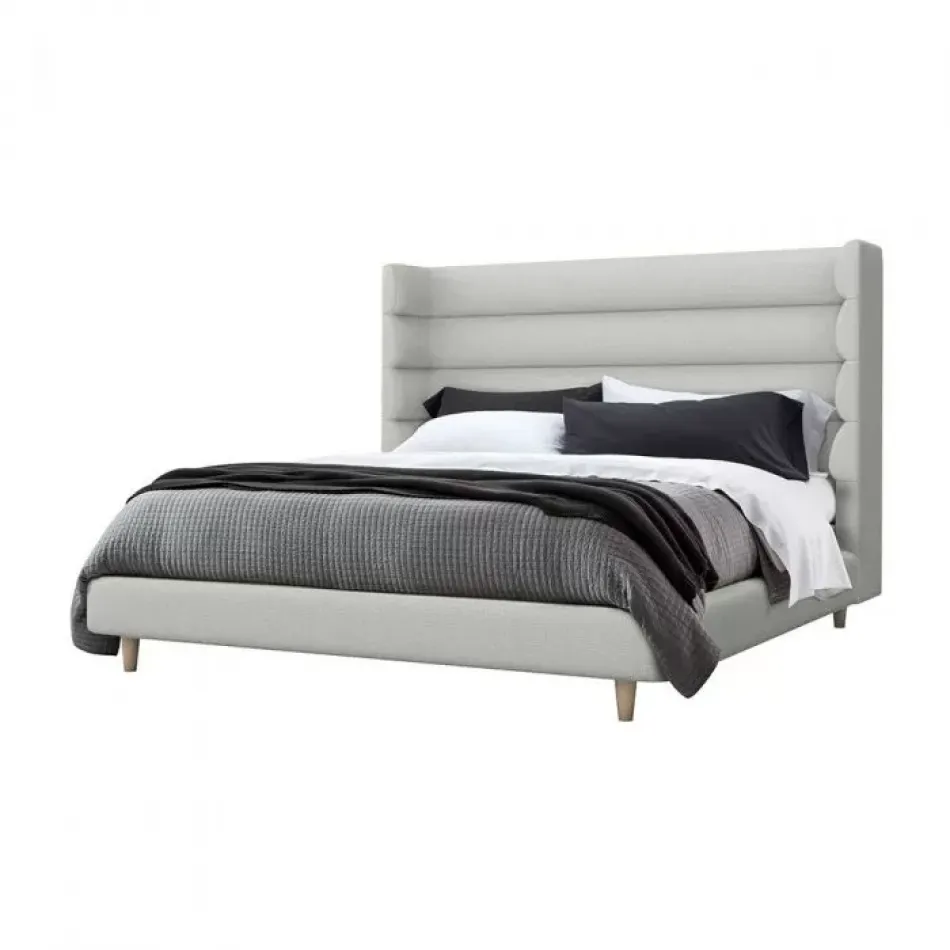 Ornette Bed Fresco/Icy Grey King