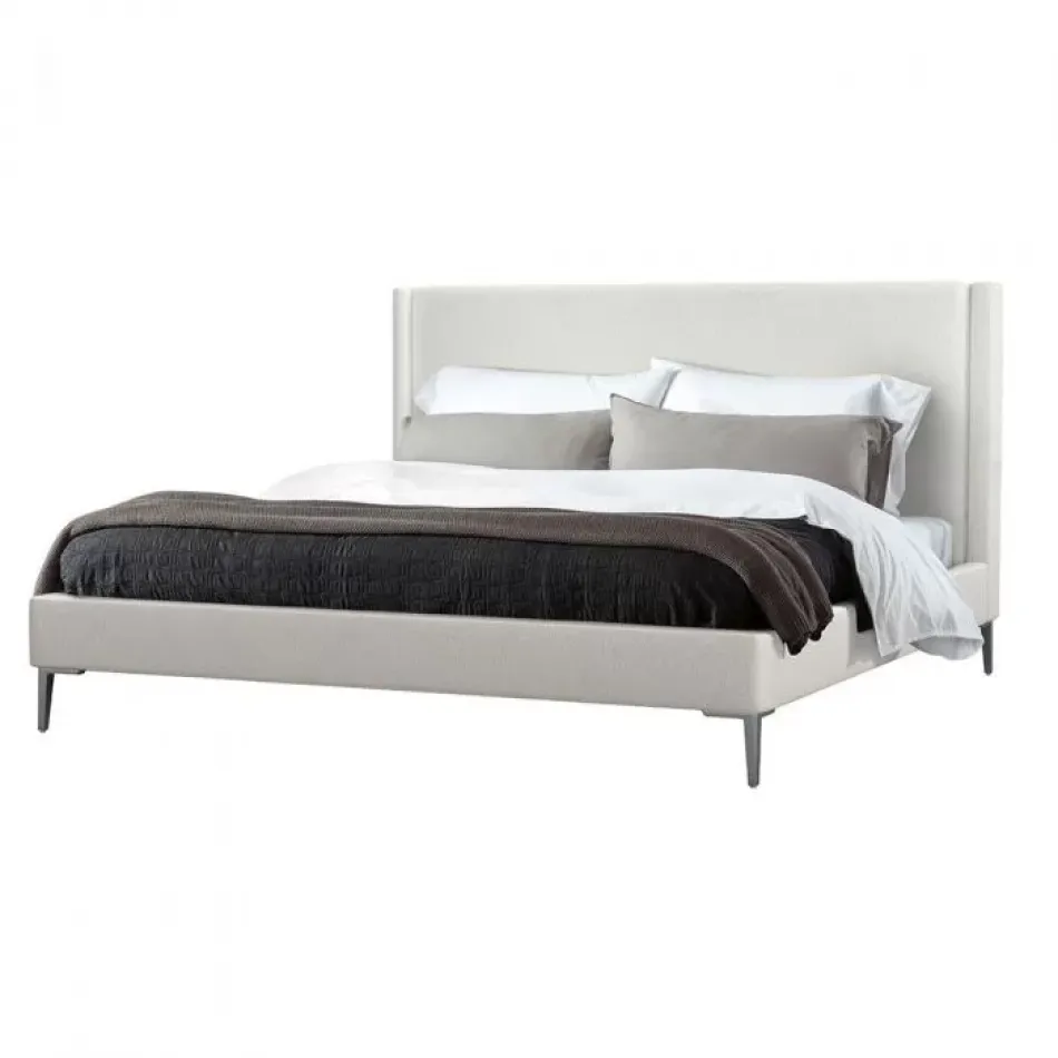 Izzy Bed Shearling Cream/Pewter California King