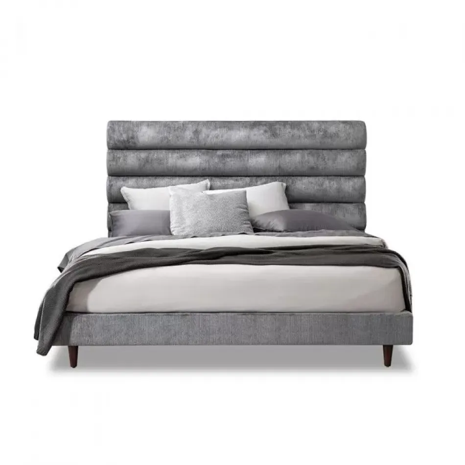 Channel Upholstered Bed Bungalow California King