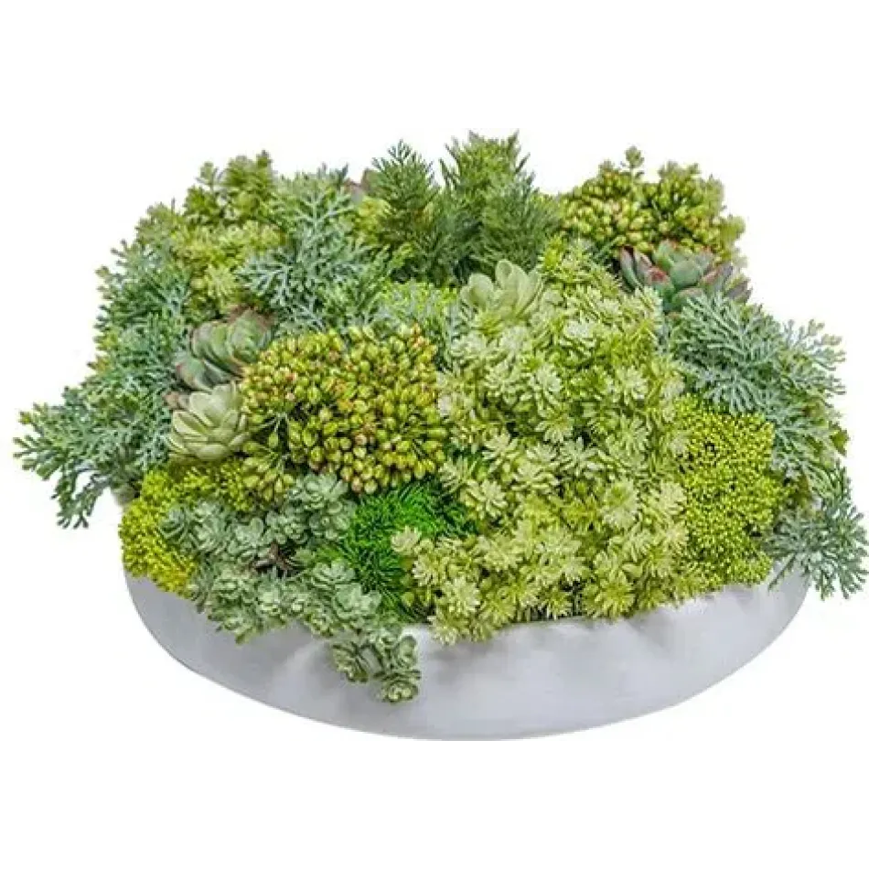 Zane Bowl With Mixed Green Textures