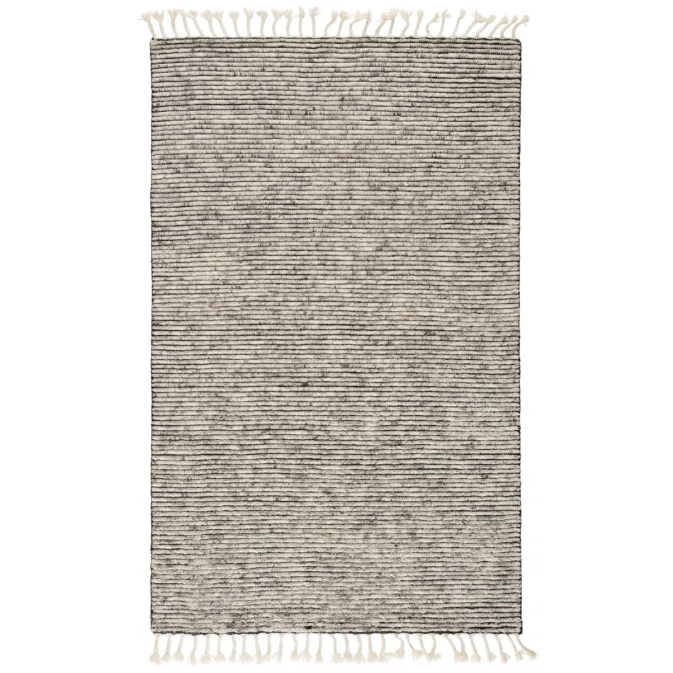ALP02 Alpine White/Gray Undyed Wool 2' x 3' Rug