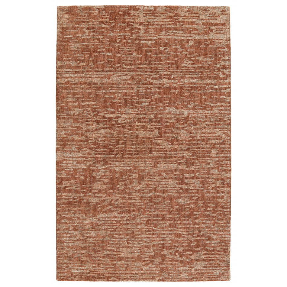 BRP15 Britta Plus Pangia Rust/Light Brown  6' x 9' Rug