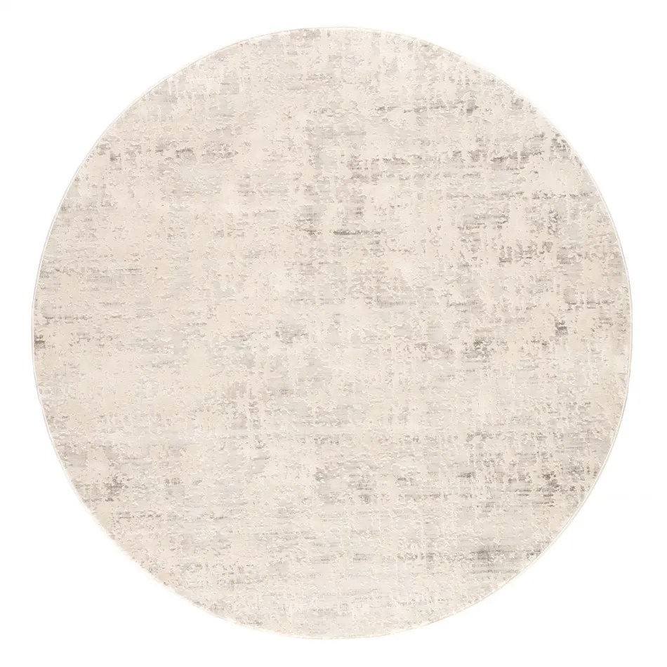 CIQ08 Cirque Arvo Silver/White  6' Round Rug