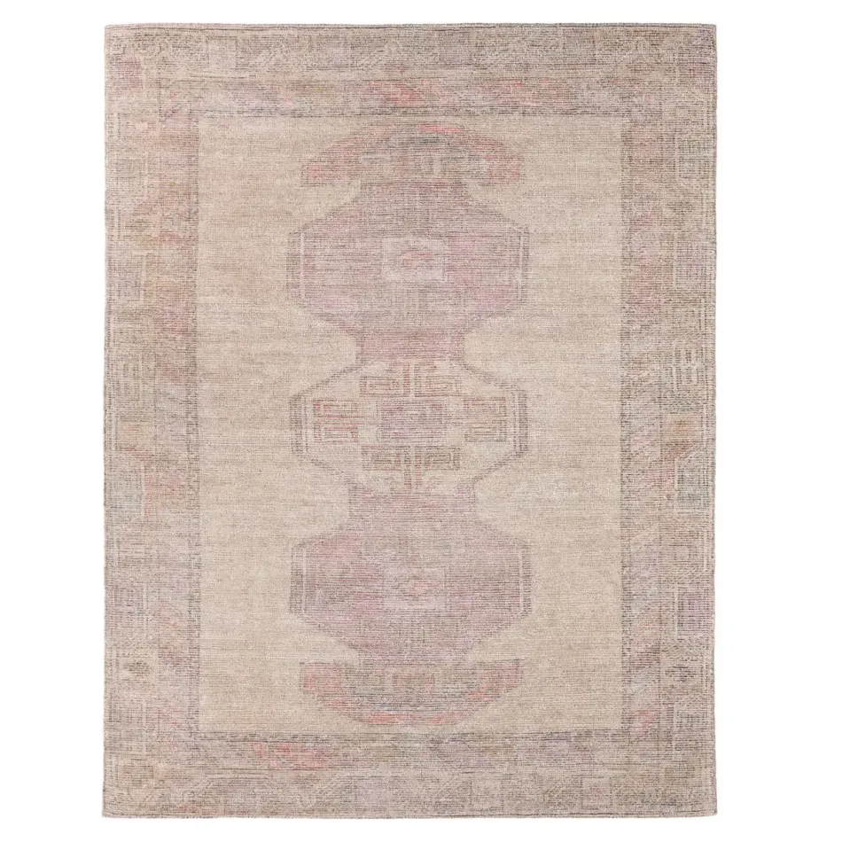 ELA07 Elaida Tan / Beige Red Rug